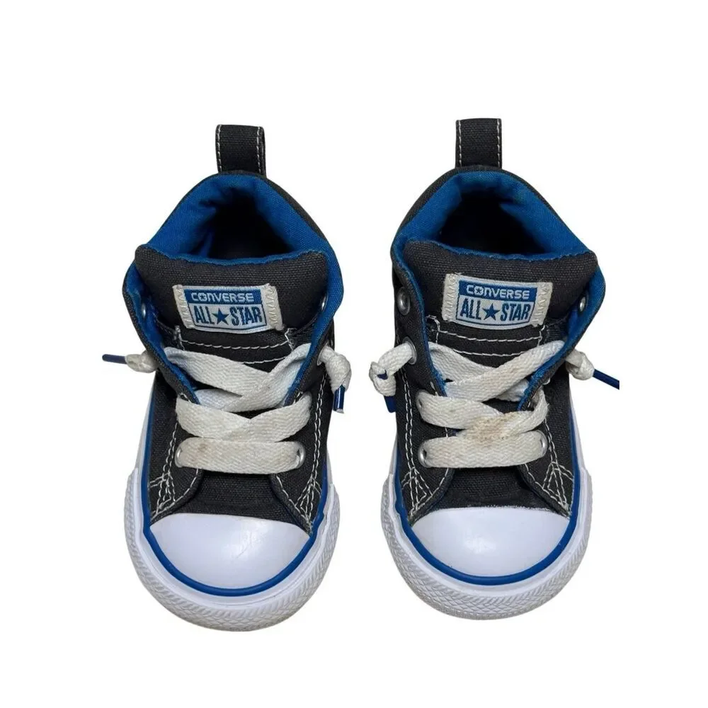 Converse All Star Kids CTAS Street SNEAKERS Blue / Black  Lace up Size 4 Toddler